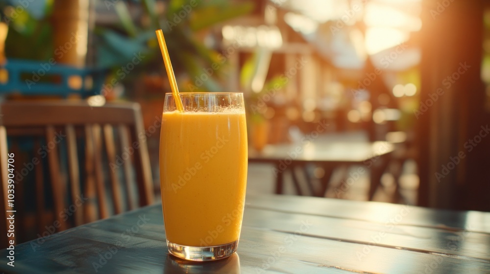 A refreshing drink on a summer day A refreshing drink on a summer day