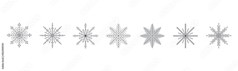 Isolated Snowflake Collection
Isolated Snowflake Collection