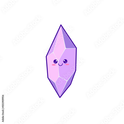 Cute Crystals Face Illustrations