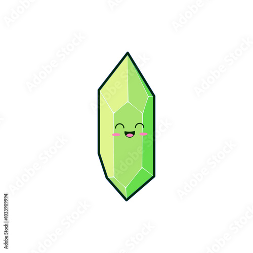 Cute Crystals Face Illustrations photo