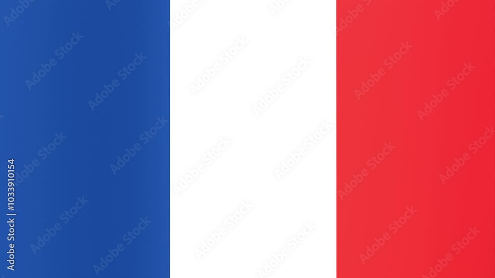 Flag of France. Seamless looping animation Flag of France. Seamless looping animation