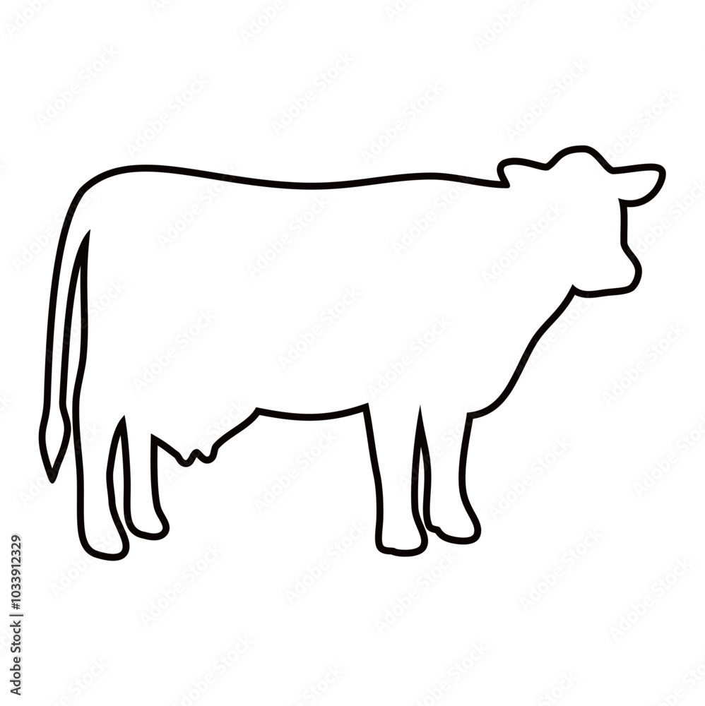 Cow animal outline. Vector image Cow animal outline. Vector image
