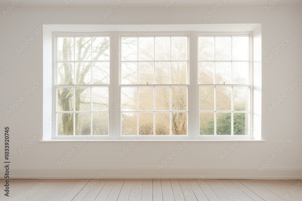 Windows white wall. Windows white wall.