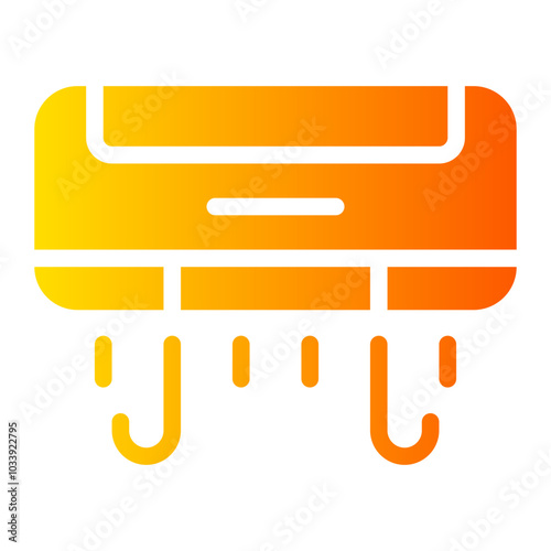 air conditioner gradient icon