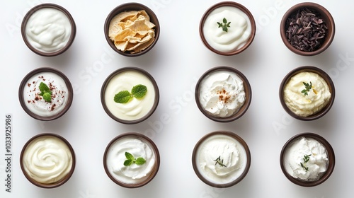 Variety of Bowls with Greek Yogurt