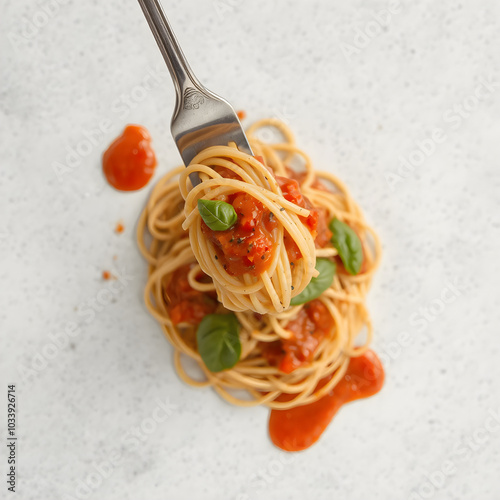 spaghetti with tomato sauce