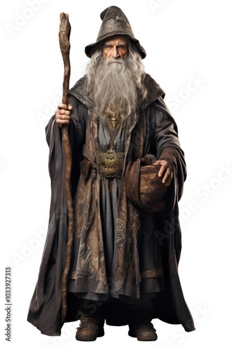 Wizard costume adult white background.