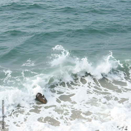 waves on the beach