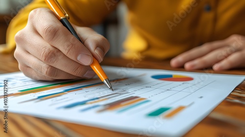 Corporate sustainability officer reviewing ESG performance metrics in a digital dashboard