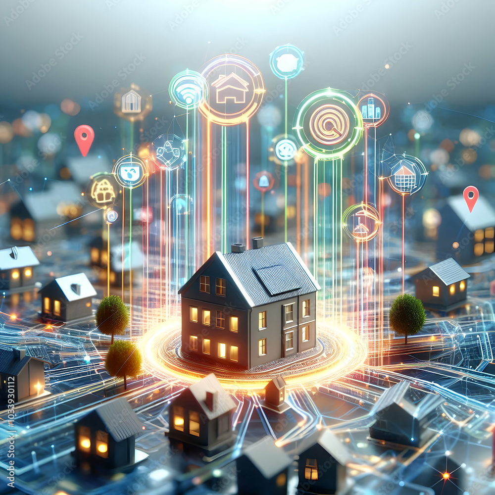 3D Abstract ESG Data Streams Forming Community Structures: Panning Shot of Glowing Data Streams Creating Houses, Schools, Parks, with Integrated Business Elements and Bokeh ESG Icons on White Backgrou 3D Abstract ESG Data Streams Forming Community Structures: Panning Shot of Glowing Data Streams Creating Houses, Schools, Parks, with Integrated Business Elements and Bokeh ESG Icons on White Backgrou