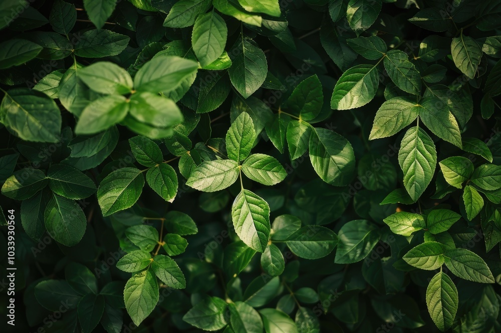 Corners with green leaves Corners with green leaves