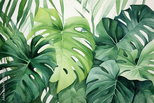 Wallpaper Mural Tropical leaves nature backgrounds tropics. Torontodigital.ca