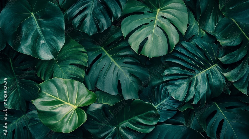 Monstera Leaves Lush Greenery Monstera Leaves Lush Greenery