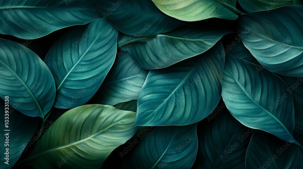 Lush Green Tropical Foliage Lush Green Tropical Foliage