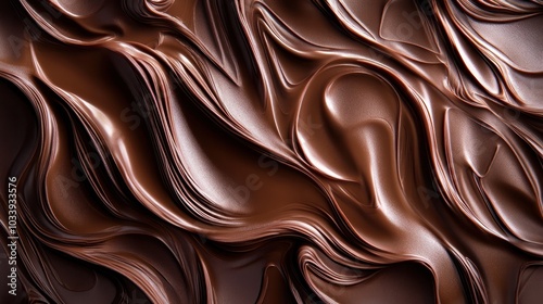 Wallpaper Mural captivating background of thick, flowing chocolate that spirals in elegant movements, Torontodigital.ca