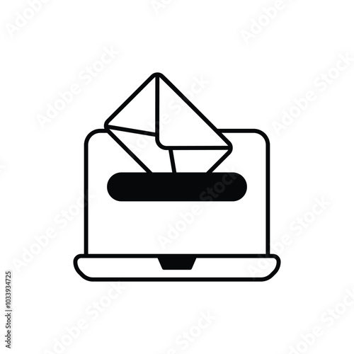 Incoming Email vector icon
