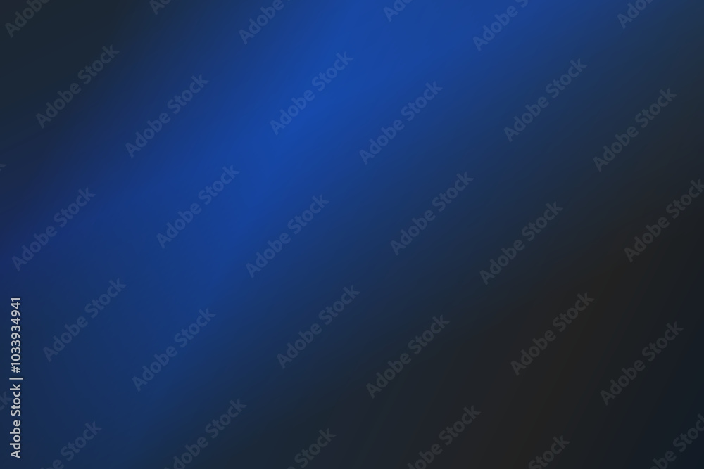 Fototapeta premium Blue gradient background grainy glowing blue light on dark backdrop noise texture effect banner header design