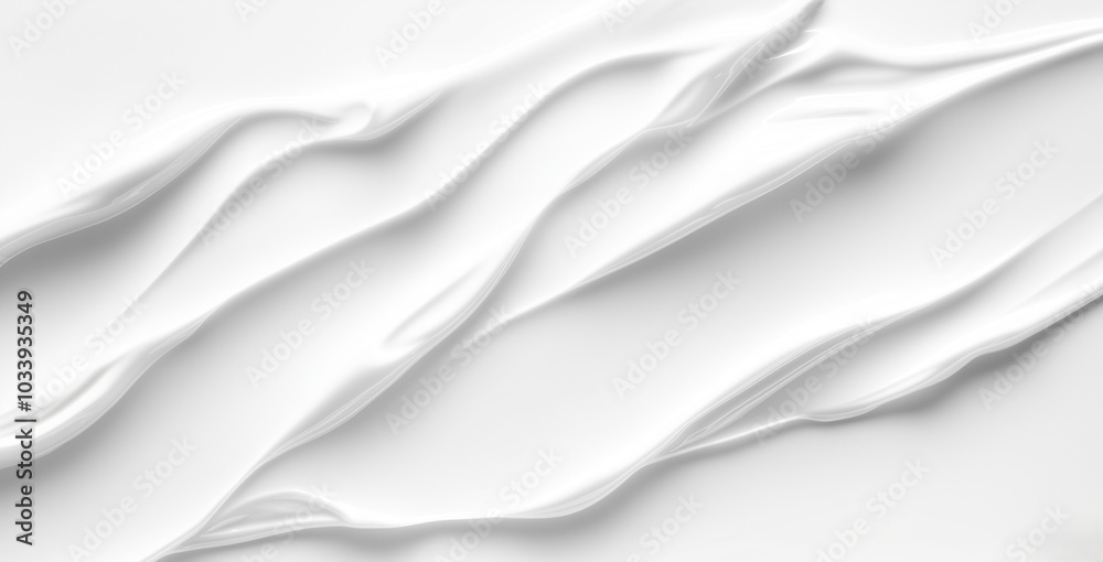 Naklejka premium White Cosmetic Cream Texture Background