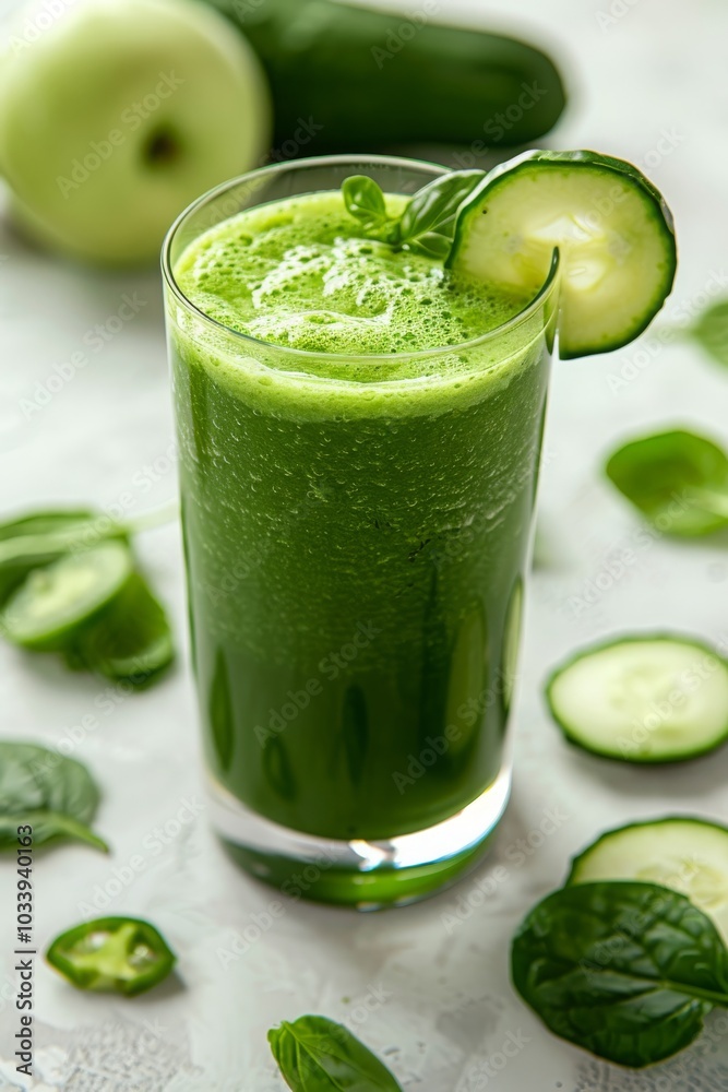 glass of green smoothie on a light table, Generative AI, glass of green smoothie on a light table, Generative AI,
