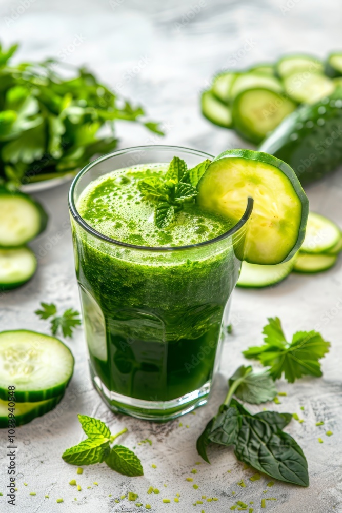 glass of green smoothie on a light table, Generative AI, glass of green smoothie on a light table, Generative AI,