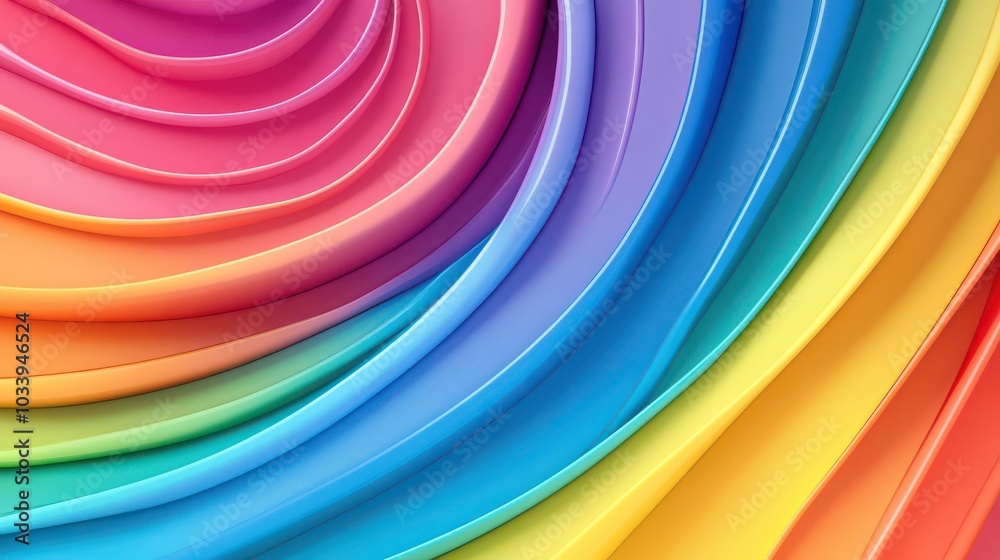 Vibrant Abstract Waves in Colorful Gradient Vibrant Abstract Waves in Colorful Gradient