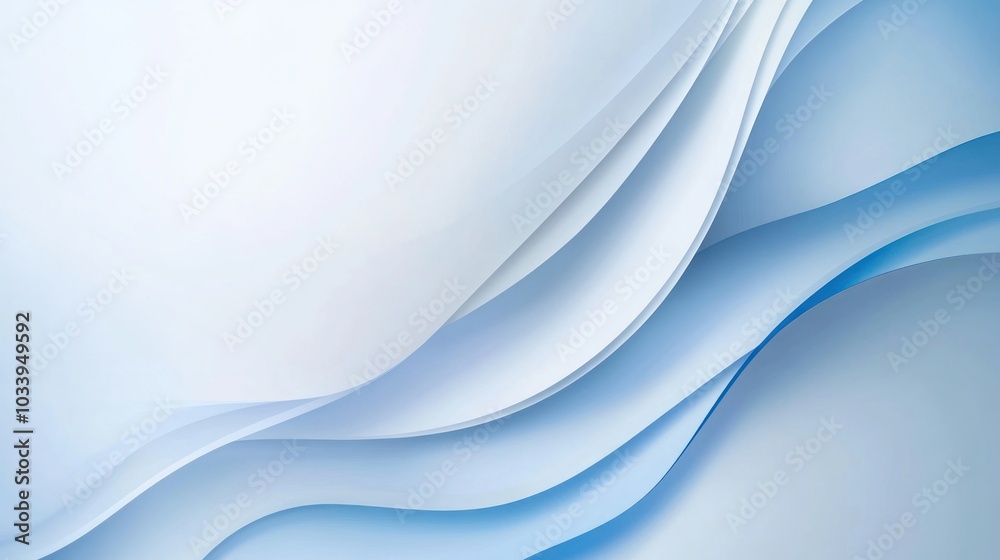 Abstract Blue Curves Design Abstract Blue Curves Design