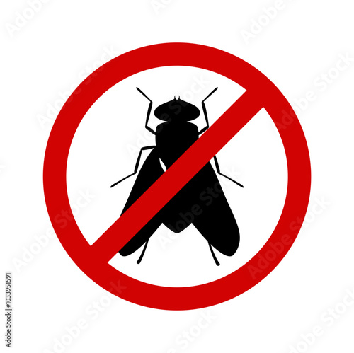 No fly silhouette vector image
