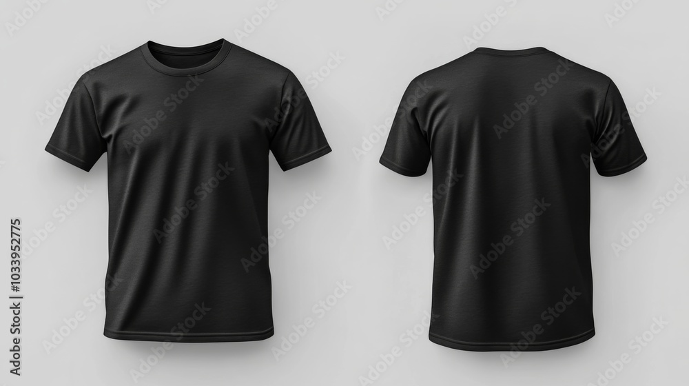 Black T-Shirt Mockup