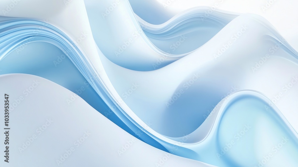 Fototapeta premium Abstract Blue Waves