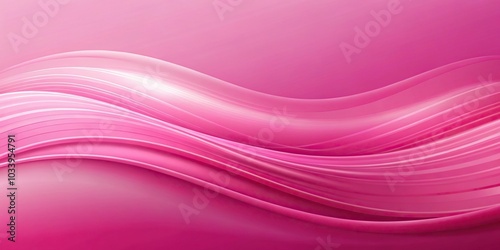 Abstract pink wavy background with gradient panoramic