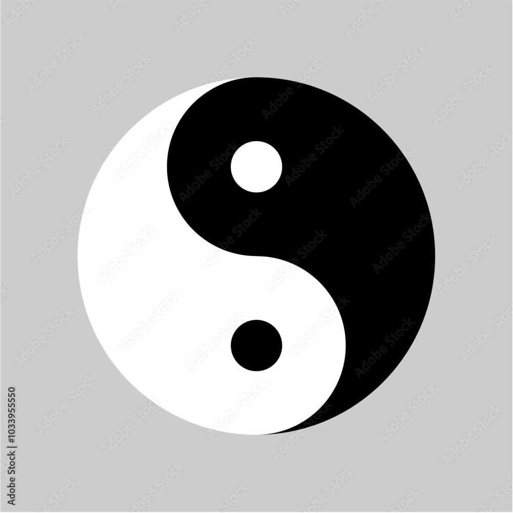 Yin and yang symbol. Vector image Yin and yang symbol. Vector image