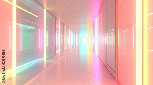 Neon Lights Corridor