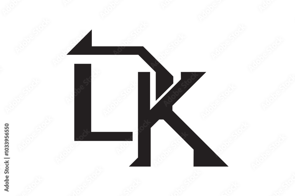 dk or kd and d or k lowercase Letter Initial Logo Design, Vector Template dk or kd and d or k lowercase Letter Initial Logo Design, Vector Template