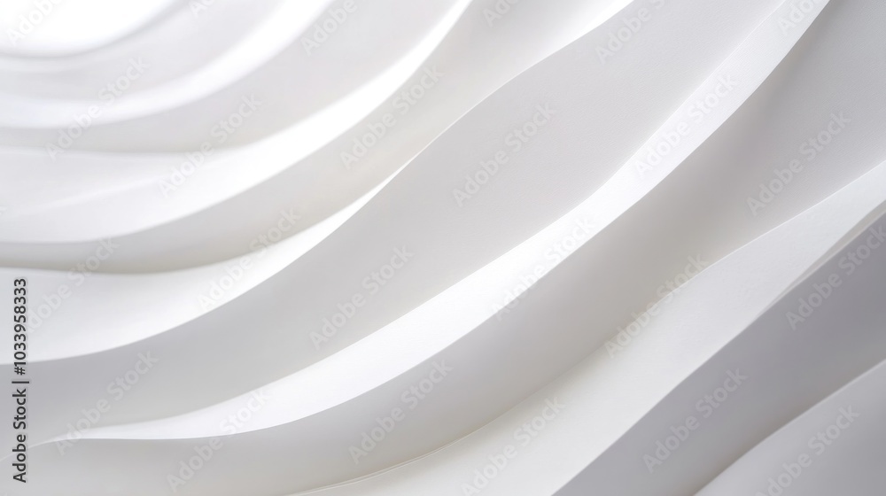 Abstract White Curved Lines Abstract White Curved Lines