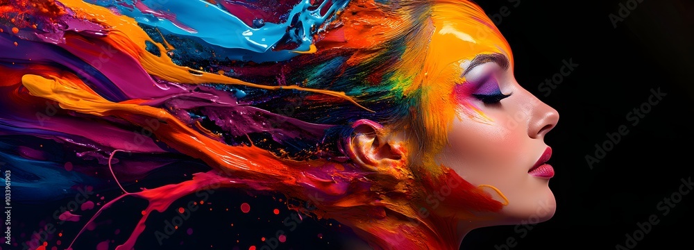 73. A dynamic splash of paint with vibrant colors, inviting creativity 73. A dynamic splash of paint with vibrant colors, inviting creativity
