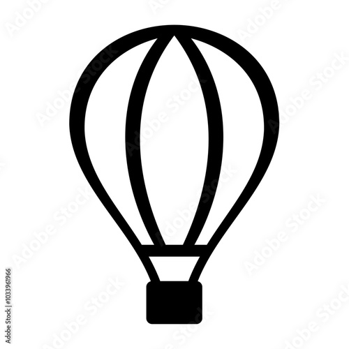 Air balloon design. Vector image