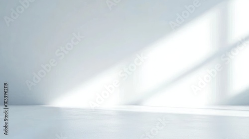 Sunlight Through Window on White Wall