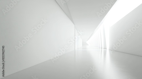 Abstract White Corridor