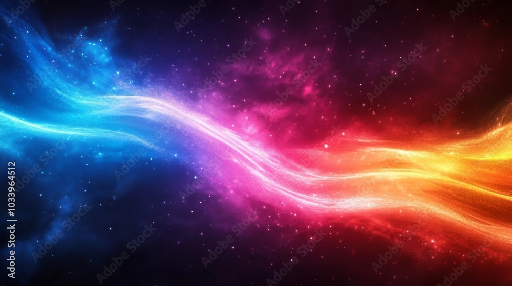 Fototapeta premium Colorful Cosmic Wave
