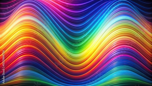 Abstract quantum rainbow textured wave function background photo