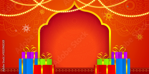 Vector illustration of Festive Sale Background social media template