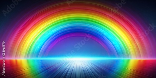 Abstract rainbow color gradient background with Depth of Field effect