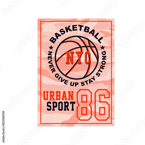 Basketball vector design  for tee_01