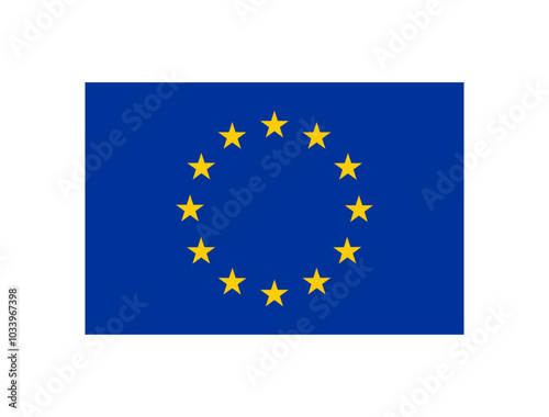 European Union flag icon. Europe flag. Flag of EU