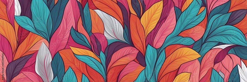 colorful abstract background with leaves colorful abstract background with leaves