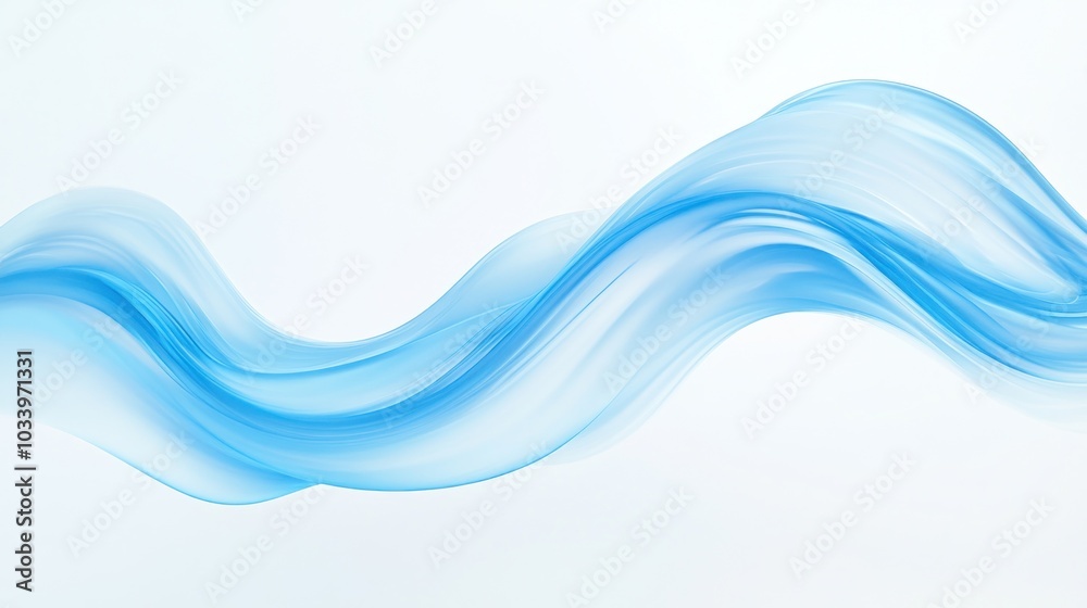 Abstract Blue Wave Design Abstract Blue Wave Design