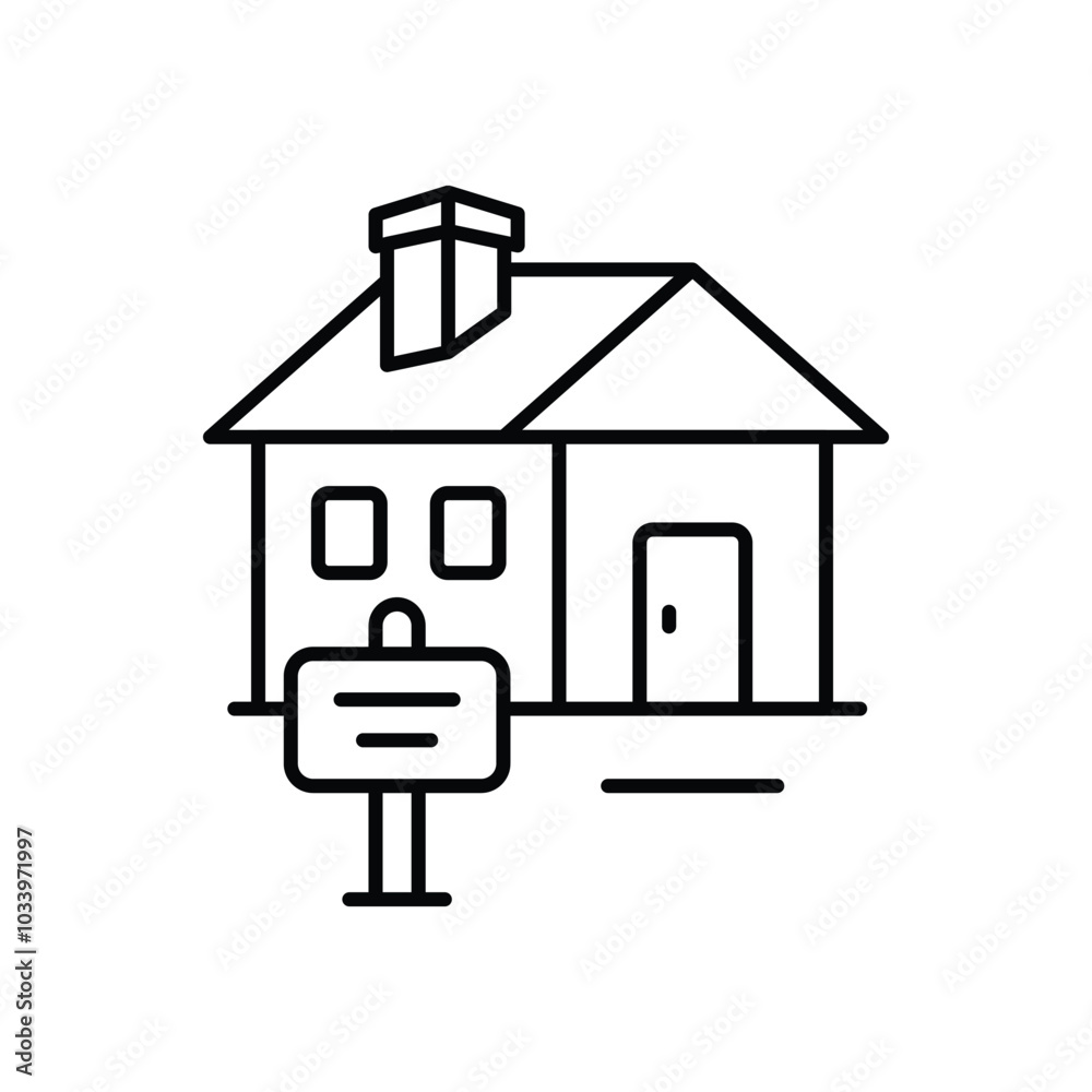 For Sale Sign vector icon stock illustration For Sale Sign vector icon stock illustration