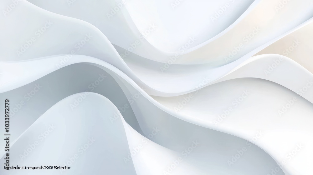 Obraz premium Abstract White Curves