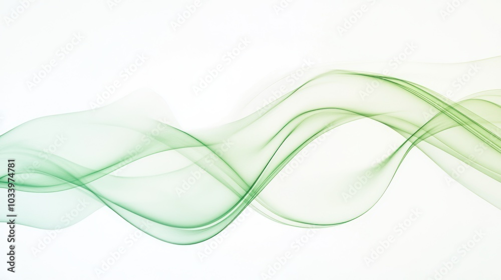 Abstract Green Waves Abstract Green Waves