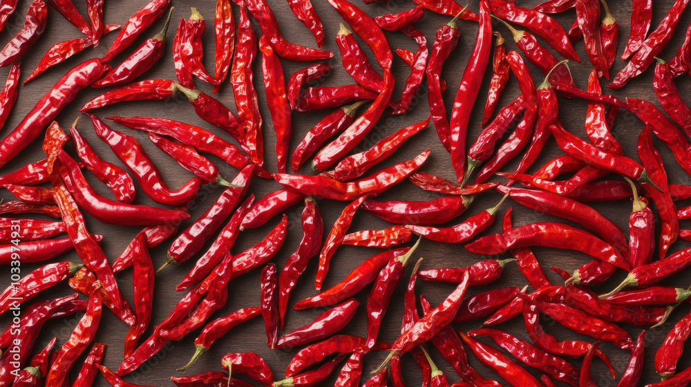 Fototapeta premium Organic Red Indian Chilies for Spicy and Flavorful Dishes